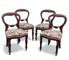 Balloon Back Set Of 4 Mahogany