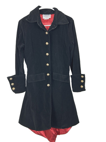 Pirate black velvet coat - black,