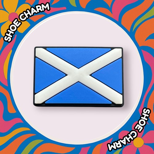 Scotland flag clog - flag, charm