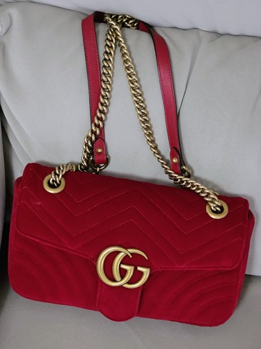 Gucci marmont velvet - gg,