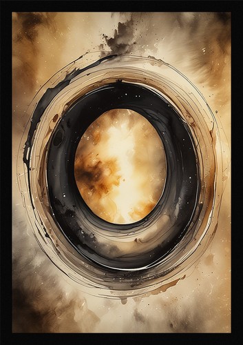 Intimate black hole framed - intimate,