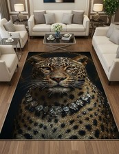 Leopard Area Rug For Living