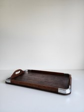 1x Antique Wooden Serving Vanity Coffee Table Tray