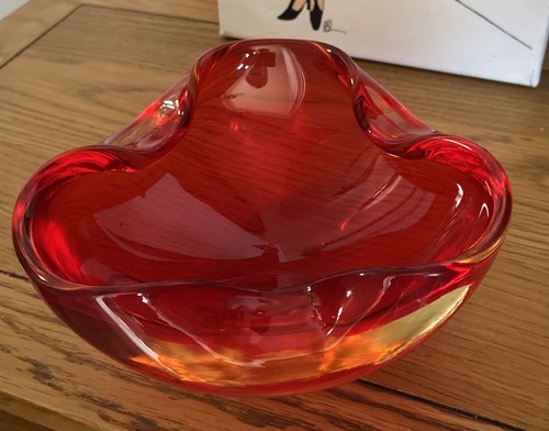 Murano art glass ashtray bowl - murano,