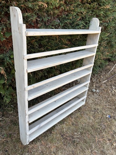 Vintage wooden shelving - vintage, unit