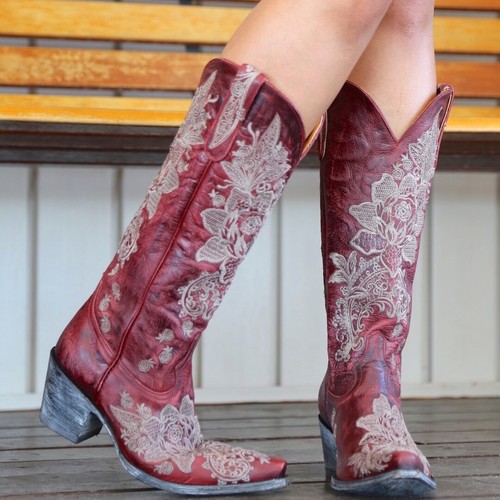 Womens cowboy block heels - cowboy,
