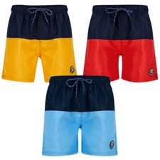 TOKYO LAUNDRY Swim Shorts Mens Block Colour Swimwear Beach Holiday Sizes S-2XL
