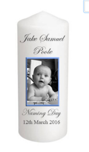 Personalised your photo candle - personalised,