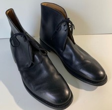 British Army Officers George Boots Black Leather Shoes Cadet Uniform