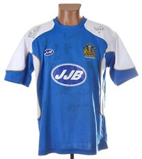 WIGAN ATHLETIC 2006/2007 HOME SIGNED FOOTBALL SHIRT JJB SIZE S ADULT