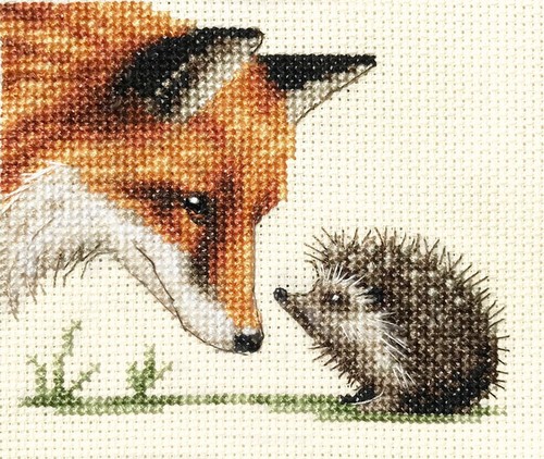 Red fox cub counted - cub,