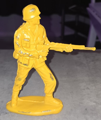Yellow toy soldier figure 17cm - figure,
