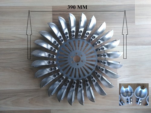 Pelton turbine wheel - pelton, 390mm