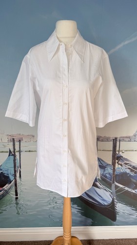 Cos white poplin shirt - poplin,