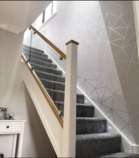Glass wood bannister - &, infills