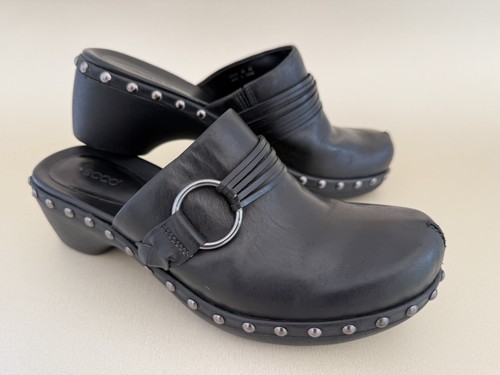 Ecco black leather - black,