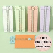 Paper Cutter Trimmer 4 in 1 Guillotine with Ruler Scrapbooking Card Making Tool