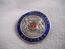 ABERDEEN ROYAL INFIRMARY nurses silver enamel nursing enamel badge 1945-1948