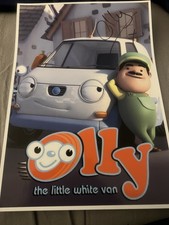 Ollie And Little White Van A4 Picture Signed By Justin Fletcher With Proof