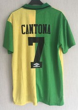 Manchester Utd 92/94 Away 3rd Shirt Newton Heath Green & Gold Cantona 7 BNWT XXL