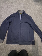 Hugh Boss Tracksuit Top 3XL Navy Blue Zip Up Long Sleeve