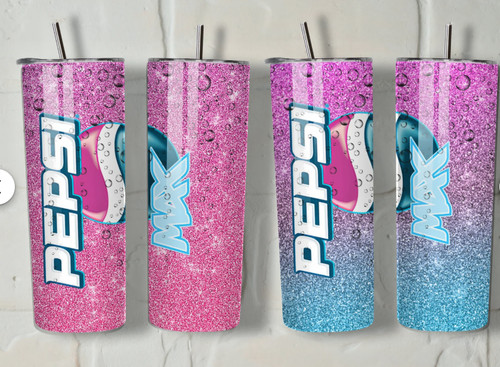 Pink and blue pepsi - and, max