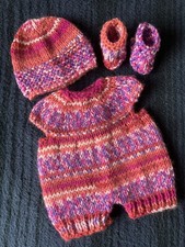 HAND KNITTED DOLLS CLOTHES -
