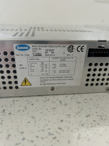 Barcrest mpu power - barcrest,