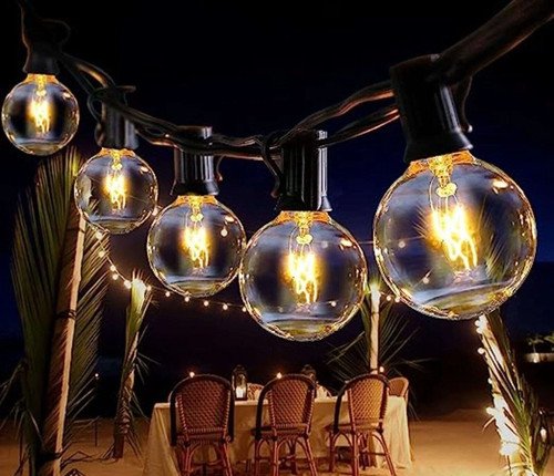Outdoor string lights mains - outdoor,