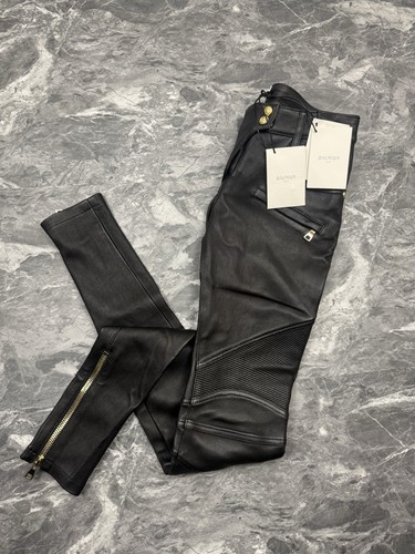 Balmain leather pants 100 - leather, 100%