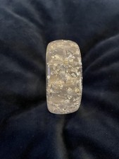 Splendette Fakelite 40s 50s Pin Up Silver Foil Duchess Bangle