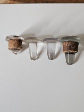 Lot of 4 Old Clear Glass