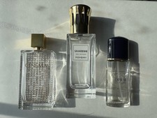 3 x Empty Yves Saint Laurent Perfume Bottles Saharienne Cinema & Opium