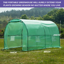 Walk-in Greenhouse 3mx2m Polly Tunnel Patio Garden Outdoor Polytunnel Frame