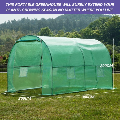 Walk greenhouse 3mx2m polly - walk-in,