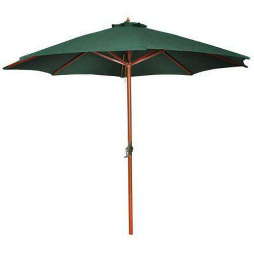 Garden umbrella parasol wooden - garden,
