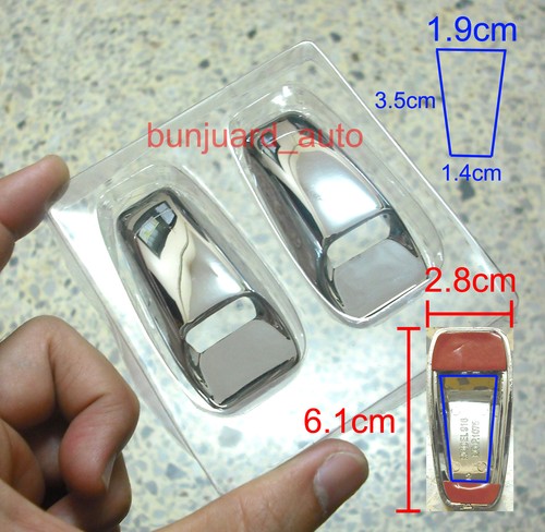 Chrome washer jet covers - chrome,