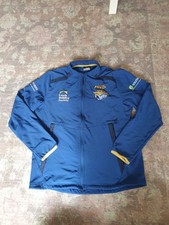 Leeds Rhinos Fleece Jacket Rugby League ISC Training Jacket Blue Size XL 