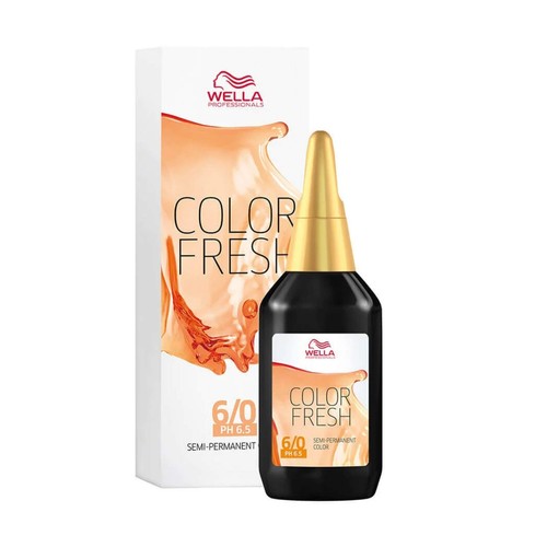 Wella color fresh 75ml - color, 6/0