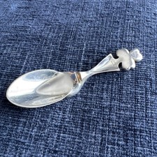 sterling silver clover caddy spoon Gaelic Coffee Spoon