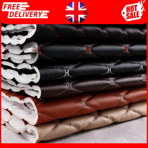 Faux leather quilted pvc - faux,