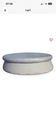 Round grey cover for pool - round,