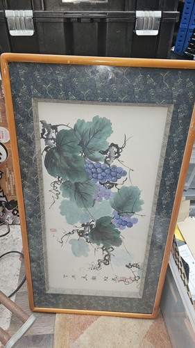 Chinese ink painting - chinese, grapes