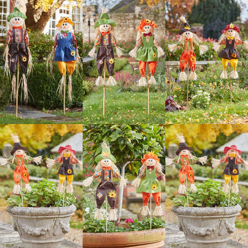 Scarecrow garden stakes or - scarecrow,