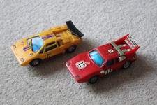 VINTAGE ARTIN SLOT CARS WITH WORKING LIGHTS LAMBORGHINI MADE IN HONG KONG