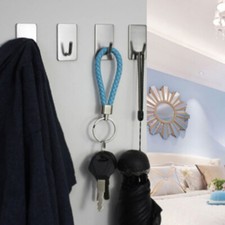 Key Self Adhesive Wall Mounted Clothes Key Holder Hanger Storage Rack Wall Hook◈