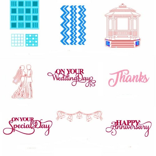Wedding cutting dies stencil - dies,