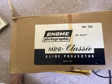 Gnome Mini Classic Slide Projector  Box Untested
