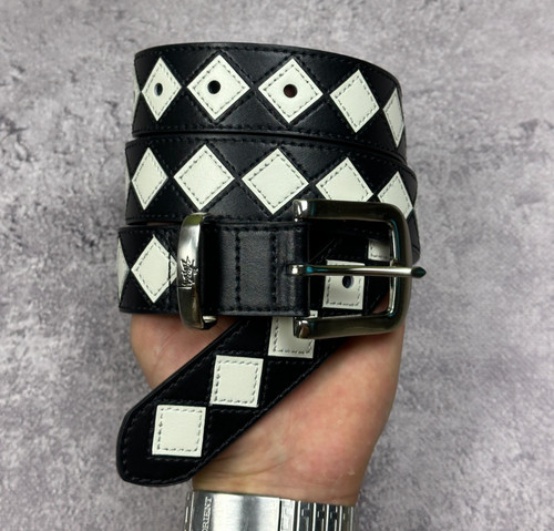 Stussy leather belt black - stussy,
