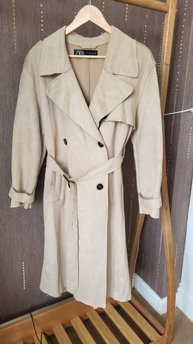 Zara beige faux - suede, long
